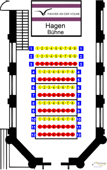 Saalplan des Theater an der Volme