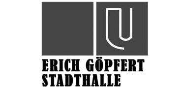 Erich Göpfert Stadthalle Unna Logo schwarzweiß