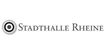 Stadthalle Rheine Logo schwarzweiß