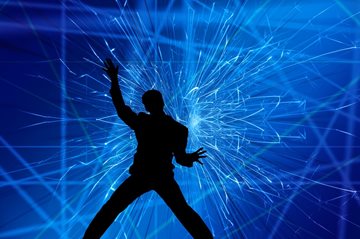 Bild: Disco-Tänzer Silhouette