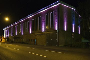 Hüttenhaustheater Außenillumination