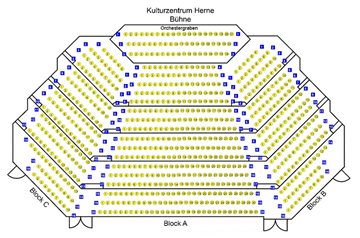 Saalplan: Kulturzentrum Herne