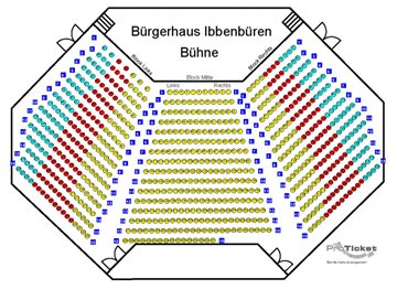 Saalplan: Bürgerhaus Ibbenbüren